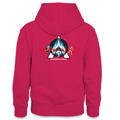 MANHUNT Staffel 2 - Teenager Kontrast Hoodie - Pink/Navy