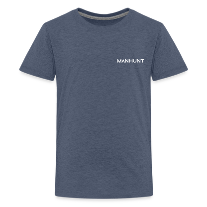 MANHUNT Staffel 2 - T - Shirt Teenager - Blau meliert