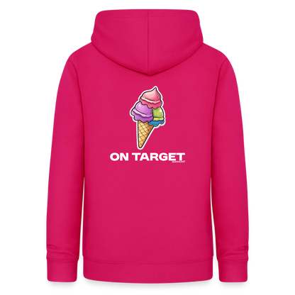 Hoodie - Ice on Target Frauen - dunkles Pink